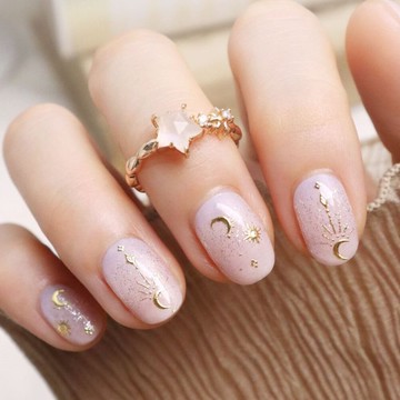 【Lunacaca凝膠指甲貼】C01087 半月晨曦 輕鬆拆除|不傷真甲