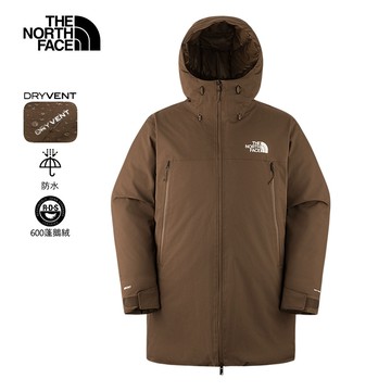 The North Face北面男款棕色DRYVENT防水羽絨外套｜8AYH1OI 600蓬鬆度
