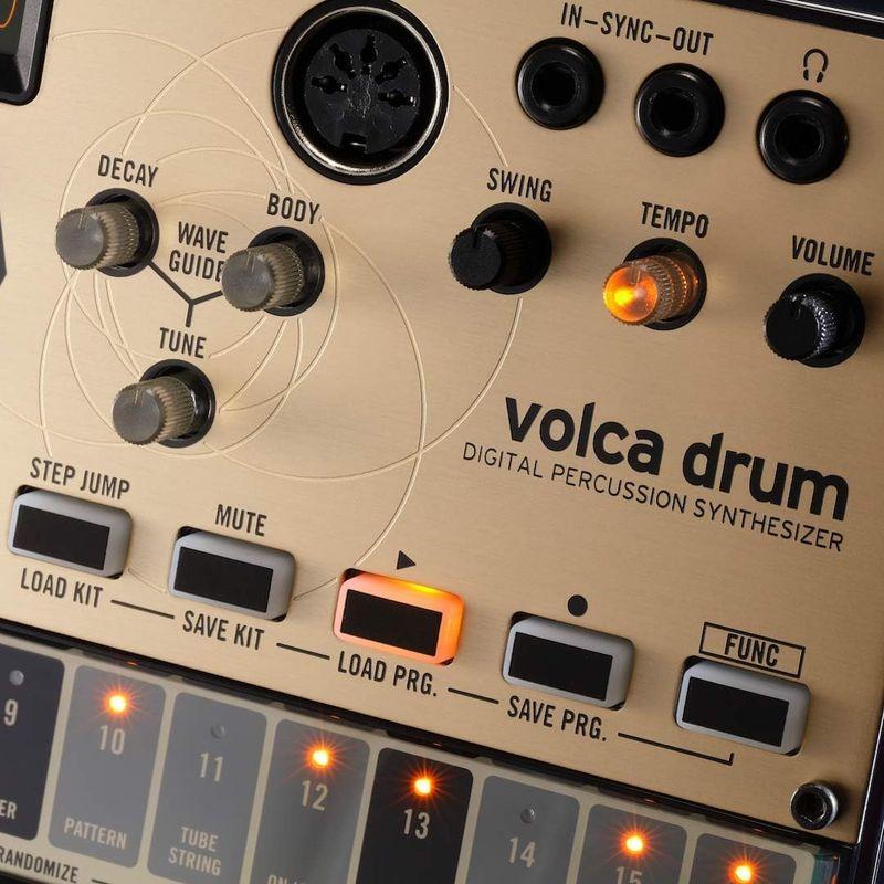 KORG デジタル パーカッション シンセサイザー volca drum リズムマシン スピーカー内蔵 ヘッドフォン使用可 どこでも使えるコ