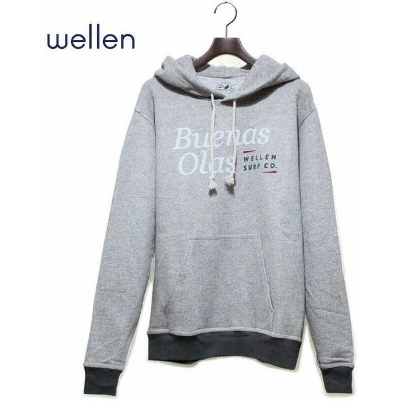 パーカー メンズ グレー 長袖 プルオーバーパーカー サーフブランド サーファー 人気 ブランド サーフ Wellen Surf ウェレンサーフ 通販 Lineポイント最大get Lineショッピング