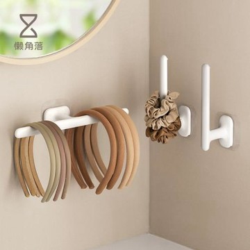 懶角落發箍收納架兒童發圈發飾免打孔首飾架頭繩抓夾頭箍置物架