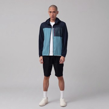 環保男性輕便色塊拼接薄外套 (4色)