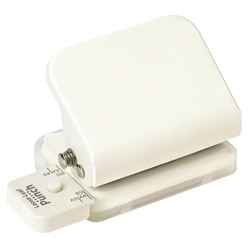 SONIC 迷你6孔打孔機 SP-8701  1個  米白色