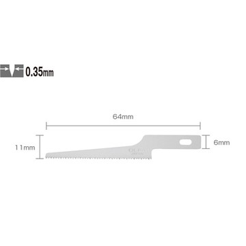 OLFA KB4-NS/3 專業模型鋸刀刀片 （日本包裝型號XB167B型） (NOD)