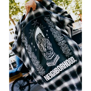 AirRoom 正品 2025SS NEIGHBORHOOD NH FUCKING AWESOME  格紋 襯衫 長袖