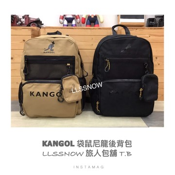KANGOL 袋鼠 後背包 尼龍後背包 附小零錢包 袋鼠包包 袋鼠後背包 原廠公司貨-正品 男生後背包 包包 (現貨)