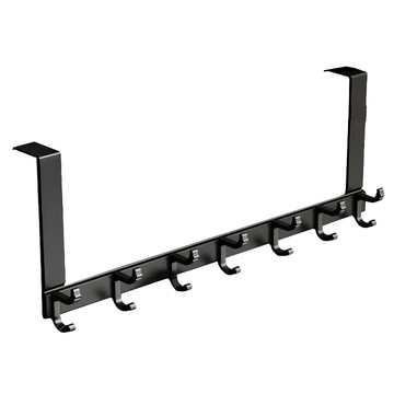 太空鋁門後掛鉤 BH323-2 收納  黑色  1個