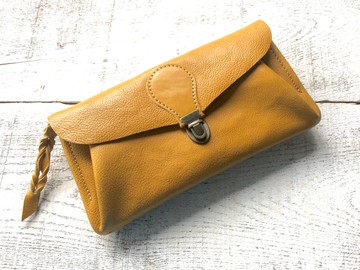 真皮軟錢包“系列信封”蒲公英