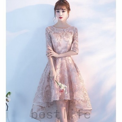 パーティードレス10代代30代ワンピースおしゃれフォーマルお呼ばれシースルー花柄刺繍オーガンジー 通販 Lineポイント最大get Lineショッピング