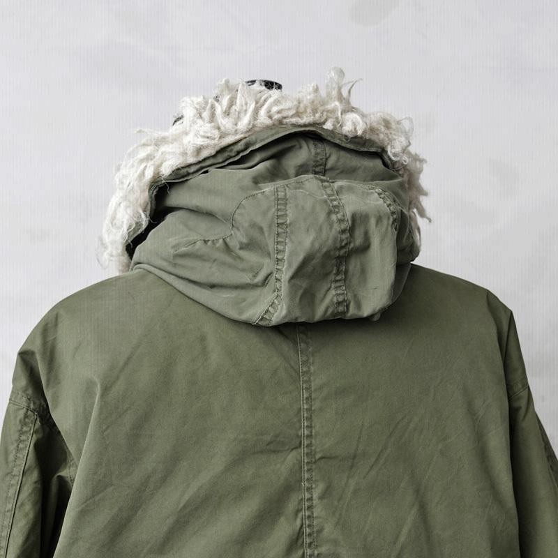 実物 USED 米軍 M-65用フード アクリルファー メンズ フィッシュ