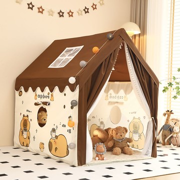 免運 附發票 限時秒殺 工廠直銷 卡皮巴拉兒童帳篷ins風室內男孩女孩家用游戲屋可diy寶寶公主玩具 快速發貨