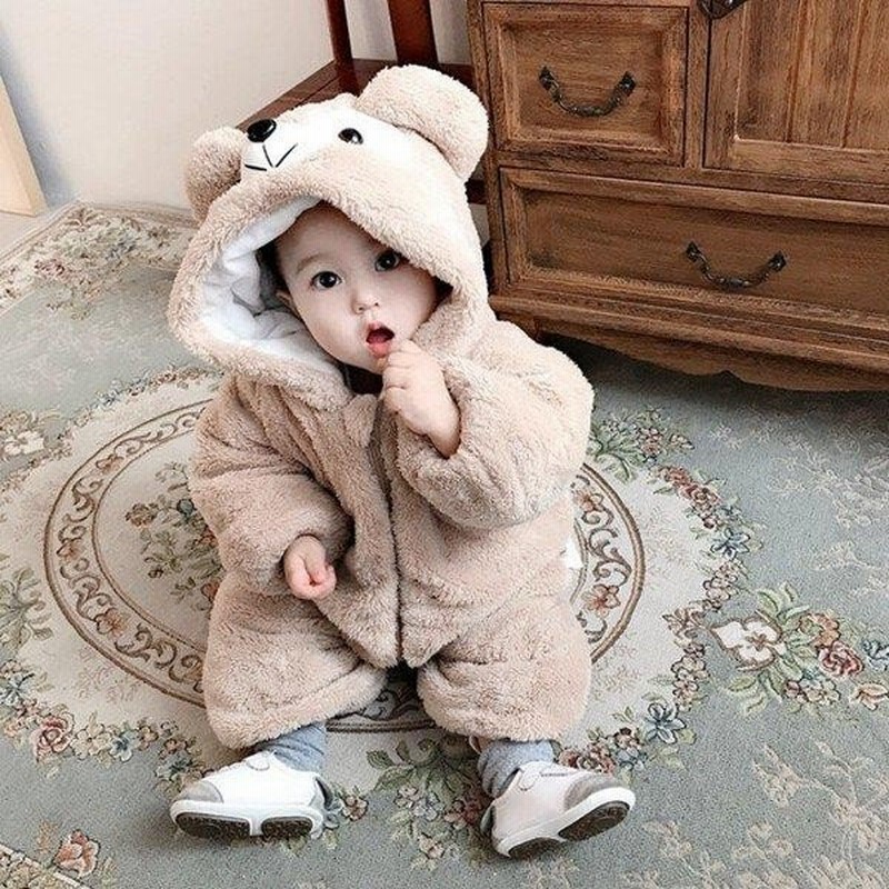 韓国子供服 出産祝い 男の子 女の子 冬 ベビー服 長袖 新生児 ロンパース 秋冬 足つき カバーオール 冬 着ぐるみ きぐるみ くま 80 90 100 110 1cm 通販 Lineポイント最大0 5 Get Lineショッピング