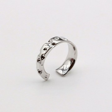 乳酪 純銀戒指 寬版戒指 開放式戒指