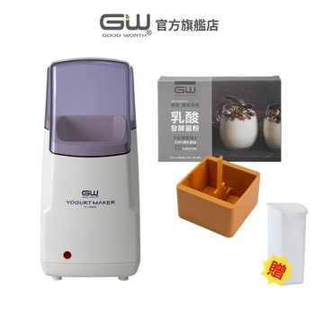 【官方直營】-GW水玻璃- 超值希臘優格製作組 (優格機+濾框+菌粉+發酵杯)