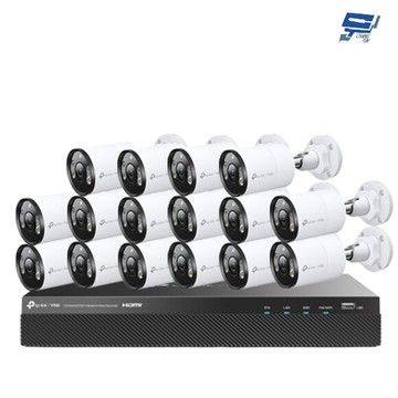 tp-link 昌運監視器組合 vigi nvr2016h-16mp 主機+vigi c355*16