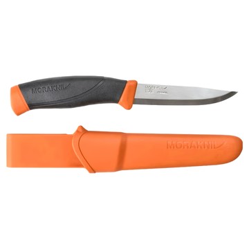 MORAKNIV 瑞典莫拉刀 Companion 多功能不鏽鋼刀  橙橘色  1支