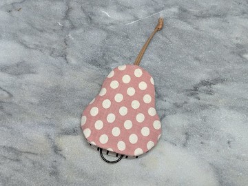 紅豆水玉 梨型鑰匙包【K200503】