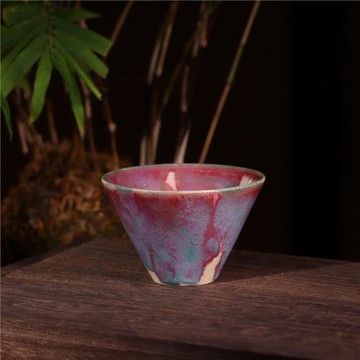 陳俊才斗笠杯 禹州神垕鈞瓷柴燒手工茶杯原礦養生功夫茶器