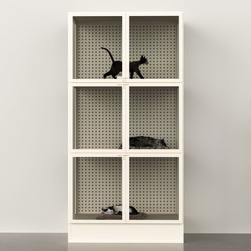 寵物店展示櫃玻璃透明展示櫃貓咪寄養櫃商用貓屋繁育櫃動物全景365YJ 公司貨 快速寄出