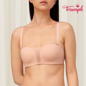 黛安芬-智能超彈系列無鋼圈半罩 Ｍ-EL罩杯內衣 嫩粉