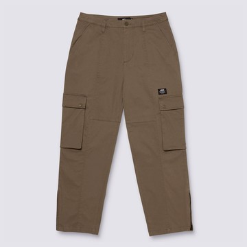 Zipper Hem 卡其色工裝長褲