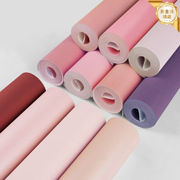 【北歐公主粉】純色牆紙 粉色牆紙 兒童房牆紙 臥室牆紙 客廳背景牆壁紙 無紡布材質 環保透氣 女孩房公主房裝修