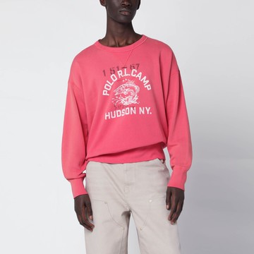Light red sweatshirt with logo print