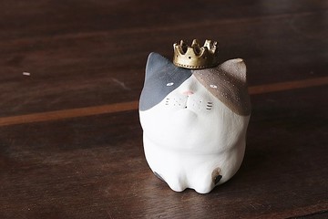動物花瓶，印花布貓之王 [定做]