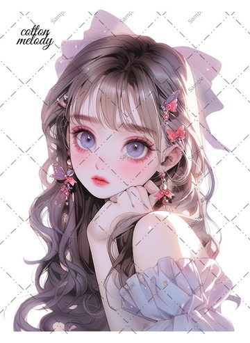 原創貼紙 no.405 人物貼紙 原創貼紙 女孩貼紙 原創人物貼紙