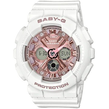Casio卡西歐 Baby-G BA-130-7A1 雙顯運動錶玫瑰金面 43.3mm｜樂天全館特惠中★指定刷卡回饋10%