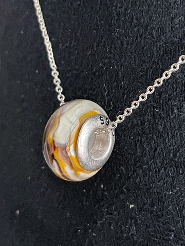 毛髮造型骨灰琉璃項鍊-客製化