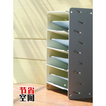 萬疊分類票據會計格子憑證整理盒桌面辦公收納大容量多層a5塑料架