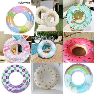 [Suri🐳舒莉泳具]台灣出貨🇹🇼 超值優惠 多款兒童泳圈 透明亮片泳圈