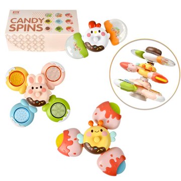 IngBaby 糖果轉轉樂3入組 洗澡玩具