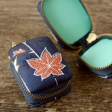 和服馬卡龍盒秋葉方帶