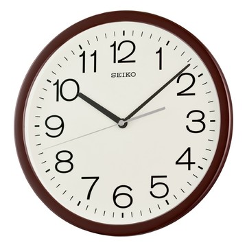 seiko SK037 精工鐘 (QXA847B) 北歐風時尚簡約掛鐘 棕 31.1cm｜樂天全館特惠中★指定刷卡回饋10%