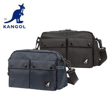 KANGOL 英國 袋鼠 雙口袋工裝側背包 【65258719】 包包 斜背包