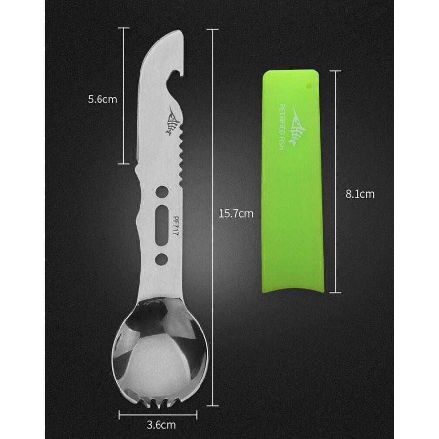 多機能ポータブル調理器具,フォークと栓抜き,安全でサバイバル,耐久性のあるステンレス鋼のサバイバルキット