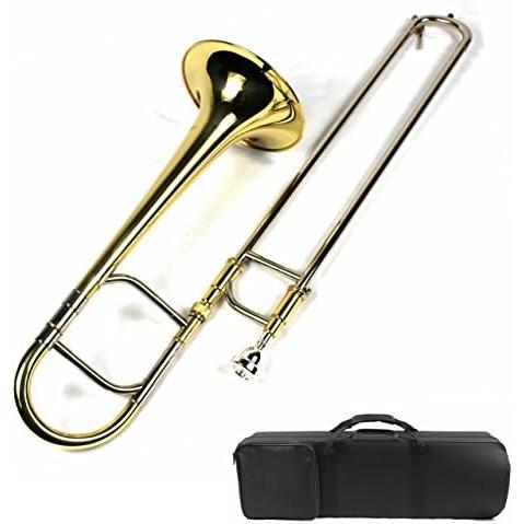 Brand New Eb Alto Trombone w Case and Mouthpiece- Gold Lacquer Finish並行輸入