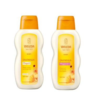 德國原廠版 Weleda 薇莉達  金盞花嬰兒保養乳液/保養油(無香味) 200ml 金盞花系列 附發票【心心哈德】現貨 全館499超取免運｜全場下殺★滿額再享折扣