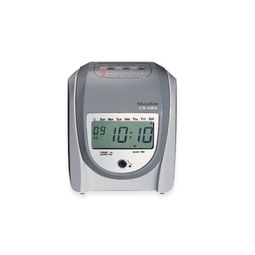 marathon cb-680  lcd液晶顯示六欄位打卡鐘外接響鈴 停電可打卡