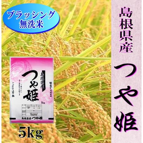 令和5年産　無洗米お米5kg 島根県産　つや姫　 １等米