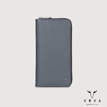 【VOVA 沃汎】台灣總代理 亞岱爾 23卡全開拉鍊長夾-藍色/VA139W044NY