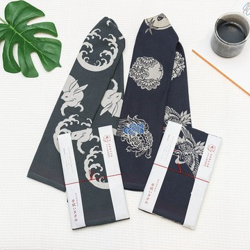 今治著色拔染毛巾-波兔/鶴龜