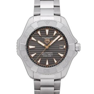 TAG HEUER 豪雅 AQUARACER PROFESSIONAL 200米太陽能石英手錶(WBP1190.BZ0003)x鈦金屬x灰面x40mm