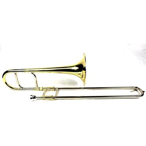 Brand New Eb Alto Trombone w Case and Mouthpiece- Gold Lacquer Finish並行輸入