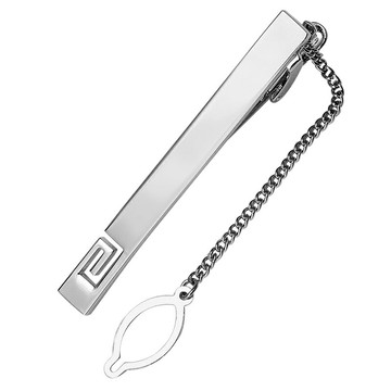 男士正裝 商務結婚 領帶夾男 黑色銀色夾子禮盒裝