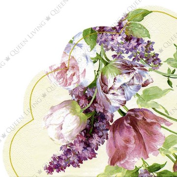 德國 IHR-圓形餐巾紙-伊莉莎白花園