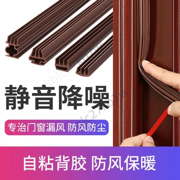 【臺灣優選】防盜門門縫密封條 防風進戶門防撞隔音條 臥室門底密封條 門窗門邊擋風膠條