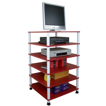 【頂堅】六層收納架/置物架/電器架-60x60公分-三色可選喜氣紅色